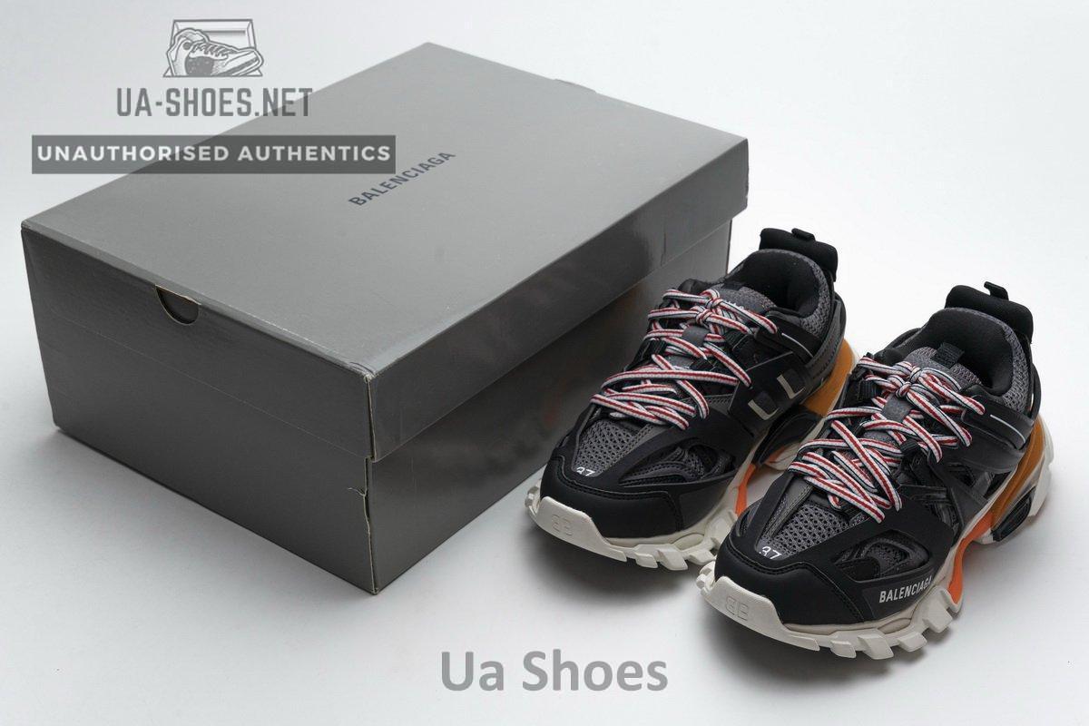 542436 W1GB7 2019 Balenciaga Tess S.Black White Orange - Image 3