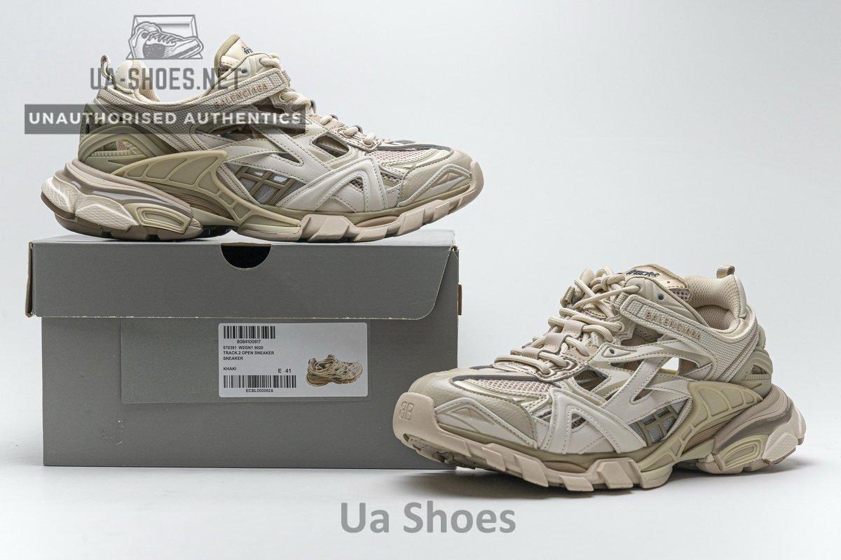 570391 W2GN1 9029 Blenciaga Track 2 Sneaker Khaki - Image 2