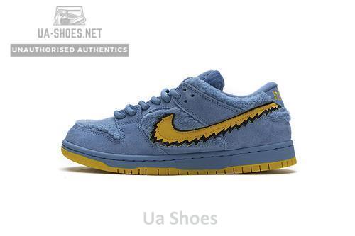 CJ5378-400 Grateful Dead x Nike SB Dunk Low Pro QS“ Blue Bear”