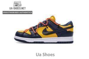 CT0856-700 OFF WHITEx Nike Dunk SB Low White Michigan