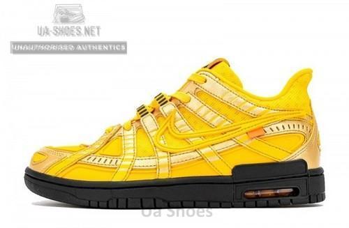 CU6015-700 OFF White x Nike Air Rubber Dunk “University Gold”