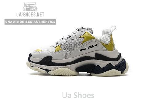 483513 W06E2 6890 Balenciaga Triple S White Yellow