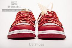 CT0856-600 OFF White X Nike Dunk Low University Red - Image 3