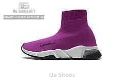 Balenciaga Speed Clear Sole Sneaker Fuchsia White