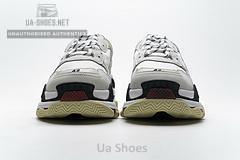 541624 W06E2 1790 Balenciaga Triple S White Dark Grey Red - Image 5