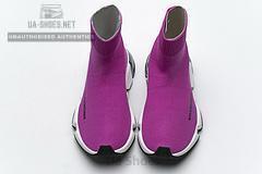 Balenciaga Speed Clear Sole Sneaker Fuchsia White - Image 4