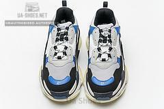 541624 W06E2 7080 Balenciaga Triple S Black Grey Blue - Image 9