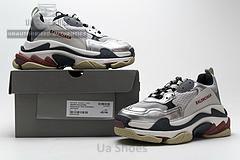 541624 W06E2 7320 Balenciaga Triple S Grey Silver - Image 6