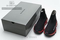 Balenciaga Speed Clear Sole Sneaker Black Red - Image 5