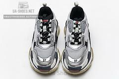 541624 W06E2 7320 Balenciaga Triple S Grey Silver - Image 5