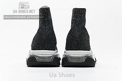 Balenciaga Speed Clear Sole Sneaker Black Silver - Image 9