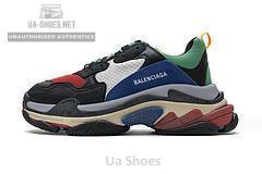 490672 W09O5 1068 Balenciaga Triple S Green Red