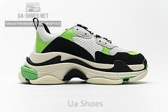 483513 W06E1 1008 Balenciaga Triple S White Green - Image 2