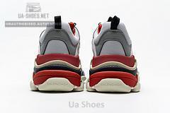 541624 W06E2 1863 Balenciaga Triple S Red White Dark Grey - Image 3