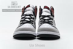 555088-126 Air Jordan 1 High Smoke Grey Red - Image 6