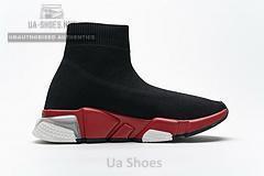 Balenciaga Speed Clear Sole Sneaker Black Red - Image 2