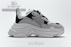 584088 W06E2 1769 Balenciaga Triple S Black Grey - Image 4