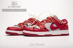 CT0856-600 OFF White X Nike Dunk Low University Red - Image 2