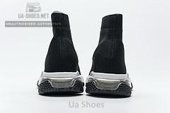 Balenciaga Speed Clear Sole Sneaker Black White - Image 3
