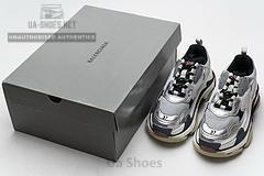541624 W06E2 7320 Balenciaga Triple S Grey Silver - Image 3