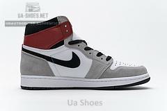 555088-126 Air Jordan 1 High Smoke Grey Red - Image 7