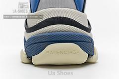 541624 W06E2 7080 Balenciaga Triple S Black Grey Blue - Image 7