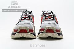 541624 W06E2 1863 Balenciaga Triple S Red White Dark Grey - Image 9