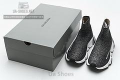 Balenciaga Speed Clear Sole Sneaker Black Silver - Image 10
