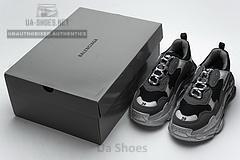 483546 W06F1 0841 Balenciaga Triple S Black Grey Silver - Image 9