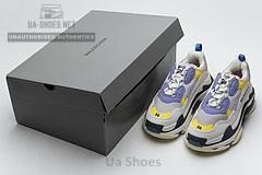 541624 W06E2 7282 Balenciaga Triple S Black Grey Blue - Image 2