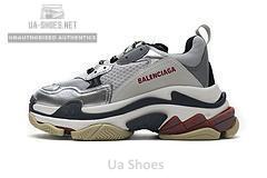 541624 W06E2 7320 Balenciaga Triple S Grey Silver