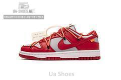 CT0856-600 OFF White X Nike Dunk Low University Red