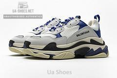 490672 W09O5 1005 Balenciaga Triple S Black Blue Violet - Image 3