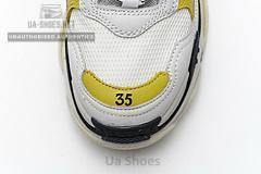 483513 W06E2 6890 Balenciaga Triple S White Yellow - Image 3