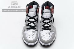 555088-126 Air Jordan 1 High Smoke Grey Red - Image 8