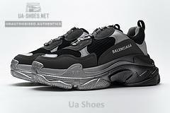 483546 W06F1 0841 Balenciaga Triple S Black Grey Silver - Image 8