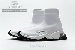 Balenciaga Speed Clear Sole Sneaker White Black - Image 7
