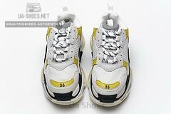 483513 W06E2 6890 Balenciaga Triple S White Yellow - Image 12