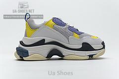 541624 W06E2 7282 Balenciaga Triple S Black Grey Blue - Image 8