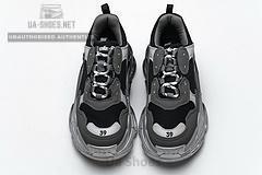 483546 W06F1 0841 Balenciaga Triple S Black Grey Silver - Image 5