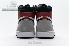 555088-126 Air Jordan 1 High Smoke Grey Red - Image 10