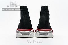 Balenciaga Speed Clear Sole Sneaker Black Red - Image 8