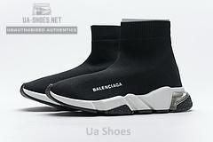 Balenciaga Speed Clear Sole Sneaker Black White - Image 12