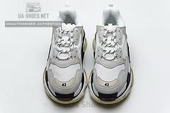 541624 W06E2 1790 Balenciaga Triple S White Dark Grey Red - Image 7