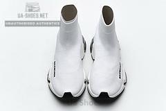 Balenciaga Speed Clear Sole Sneaker White Black - Image 4