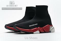 Balenciaga Speed Clear Sole Sneaker Black Red - Image 10