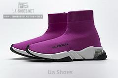 Balenciaga Speed Clear Sole Sneaker Fuchsia White - Image 9