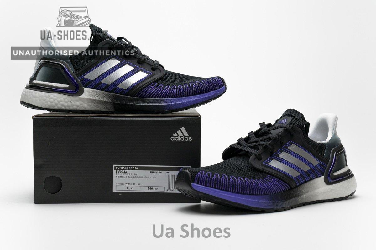 FV0033 adidas Ultra BOOST 20 CONSORTIUM Core Black Silver Real Boost - Image 3