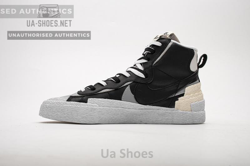 BV0072-002 Sacai x Nike Blazer Mid Black Grey - Image 5
