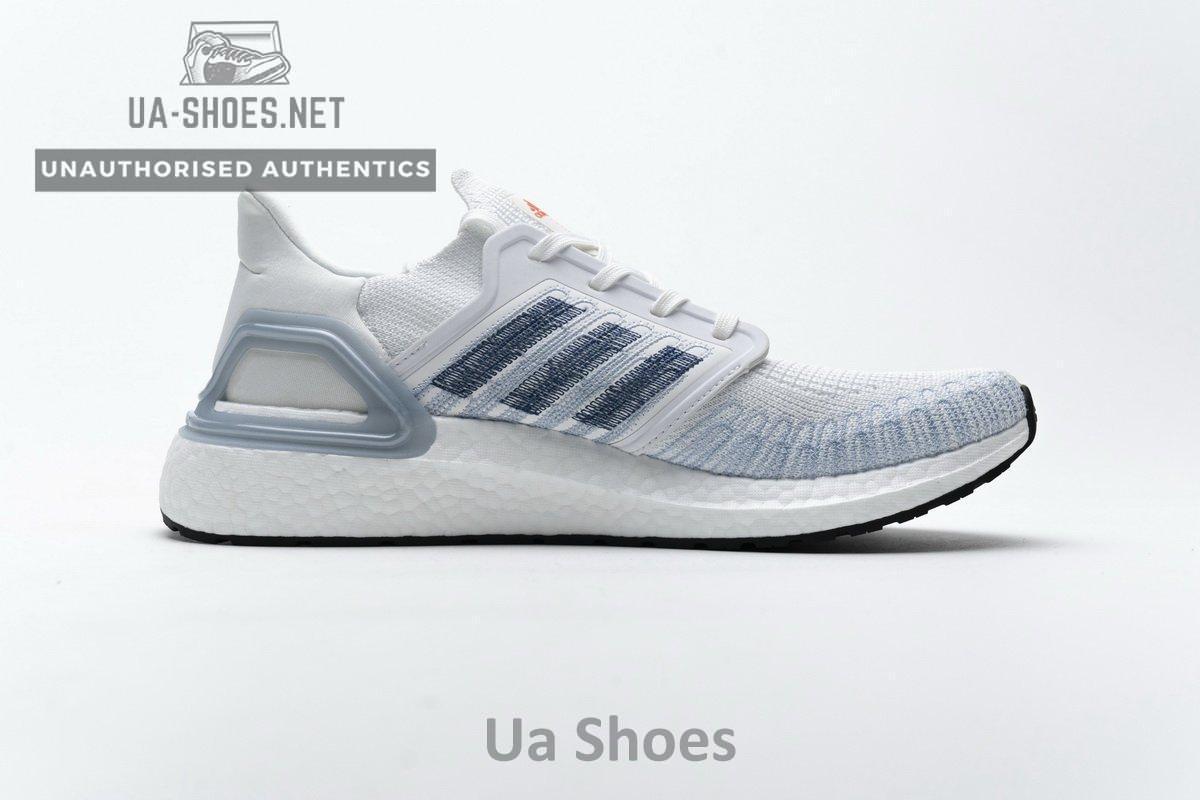 FY3454 adidas Ultra BOOST 20 White Light Blue - Image 15